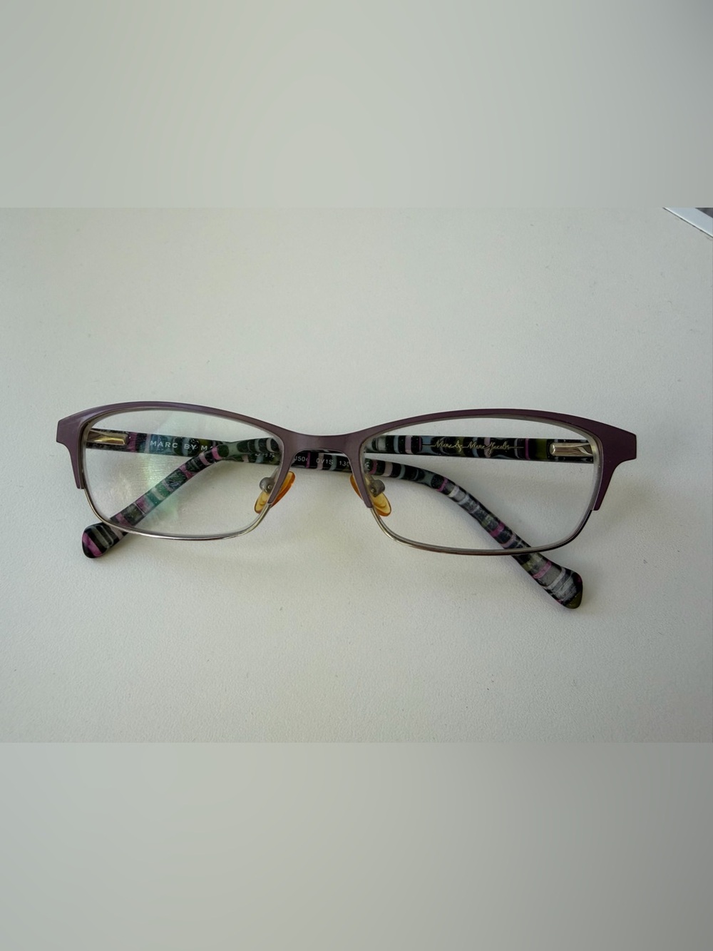 Marc by Marc Jacobs MMJ 504 0V1S Eyeglasses Frame Only 52-15-130 Purple Y2K Geek
